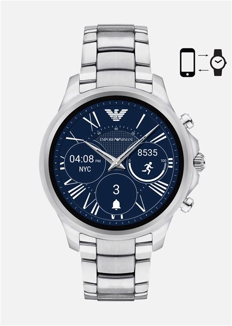 armani connected|armani connected smartwatch.